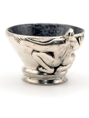Vintage Carrol Boyes Pewter "What's Inside" Figural Condiment/sushi Sauce Boat